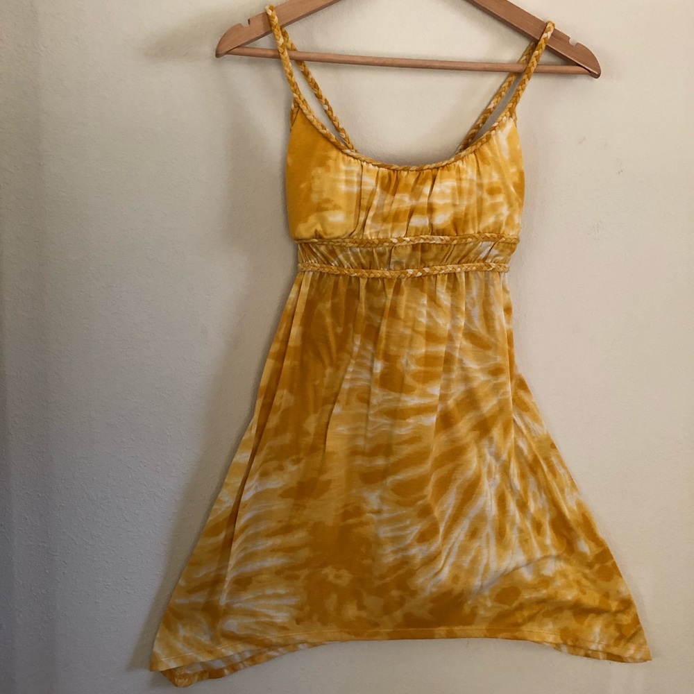 Yellow Tie Dye Dress